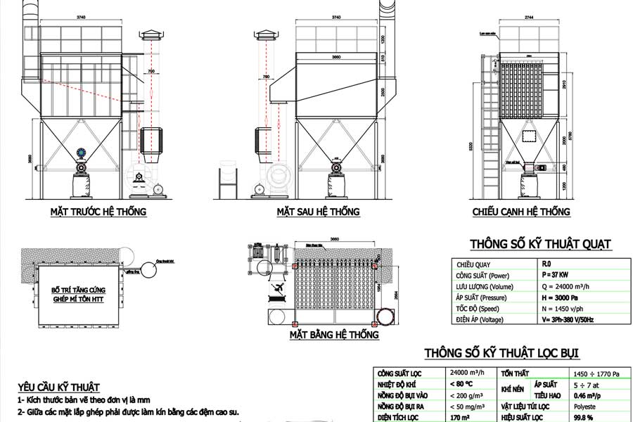 hệ thống hút bụi filter